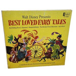 Walt Disney Presents Best Loved Fairy Tales (Vinyl, 1967) Disneyland ST 3965 VG